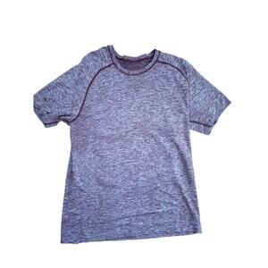 Lululemon Men's T-Shirt - Burgundy/Dark Red - Size Large - Athletic Tee